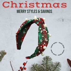 Christmas Pearls Headband